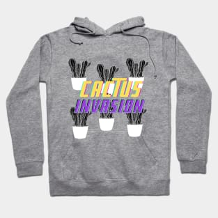 Cactus Invasion Blck Hoodie